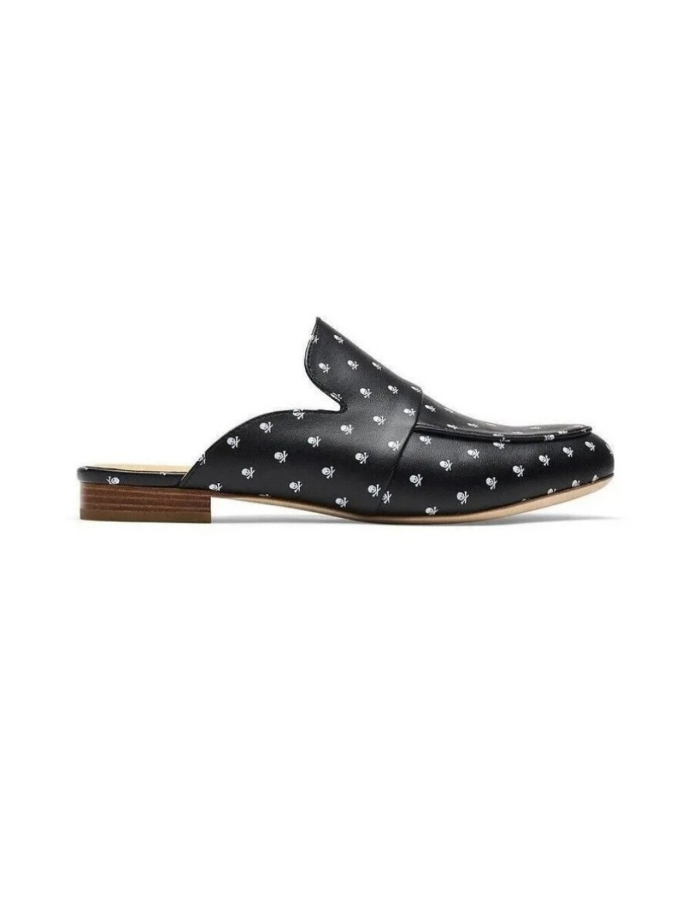 G/FORE Killer Skull & T's Mule Street Shoes Black Leather Upper + Skull Design